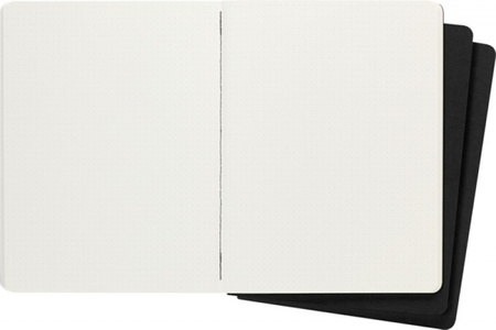 Zestaw 3 Zeszytów MOLESKINE Cahier Journals XL (19x25cm) w kropki, 120 stron, czarny