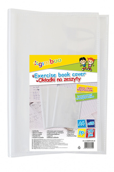 Okładka na zeszyt GIMBOO, krystaliczna, A4, 150mikr., transparentna