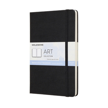 Notes Art Watercolour MOLESKINE L (13x21cm), 72 strony, czarny