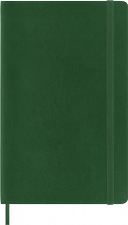 Notes MOLESKINE L (13x21cm) w kratkę, miękka oprawa, myrtle green, 192 strony, zielony