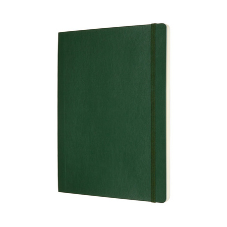 Notes MOLESKINE XL (19x25cm) w kropki, miękka oprawa, myrtle green, 192 strony, zielony