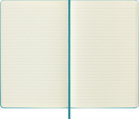 Notes MOLESKINE Classic L (13x21 cm) w linie, twarda oprawa, reef blue, 240 stron, niebieski