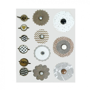 Rozetki ozdobne INCOOD, ćwieki, mix wzorów