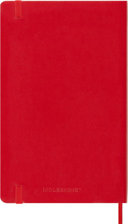 Notes MOLESKINE Classic L, 13x21cm, w linie, miękka oprawa, 192 strony, czerwony