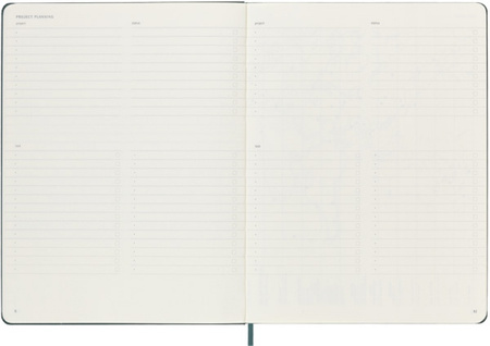 Notes MOLESKINE PROFESSIONAL XL (19x25 cm), forest green, twarda oprawa, 192 strony, zielony