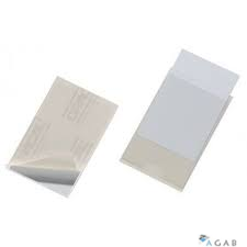 POCKETFIX Kieszonka samoprzylepna na wizytówki 93x62 mm, 100szt.  przezroczysta 837919 DURABLE