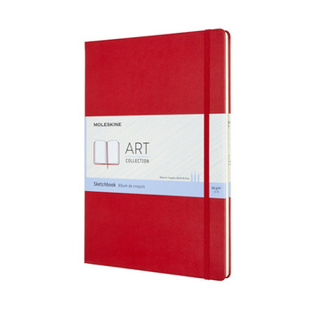 Szkicownik MOLESKINE A4 (21x29,7 cm), 96 stron, czerwony