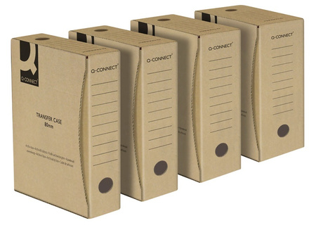 Pudło archiwizacyjne Q-CONNECT, karton, A4/120mm, szare