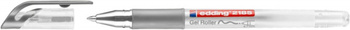 Długopis żelowy e-2185 EDDING, 0,7 mm, srebrny