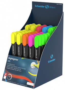 Display zakreślaczy SCHNEIDER Job, 35 szt. + 50 szt., mix kolorów