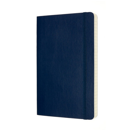 Notes MOLESKINE Classic L (13x21 cm) w linie, miękka oprawa, sapphire blue, 400 stron, niebieski