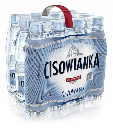 Woda CISOWIANKA, gazowana, butelka plastikowa, 0,5l