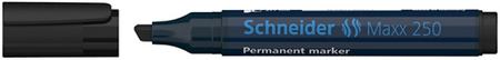 Marker permanentny SCHNEIDER Maxx 250, ścięty, 2-7mm, czarny