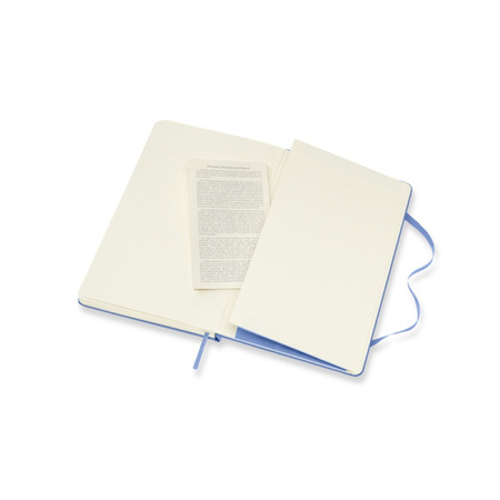 Notes MOLESKINE Classic L (13x21 cm) w linie, twarda oprawa, hydrangea blue, 240 stron, niebieski