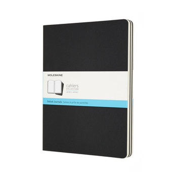 Zestaw 3 Zeszytów MOLESKINE Cahier Journals XL (19x25cm) w kropki, 120 stron, czarny