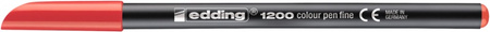 Pisak z cienką końcówką e-1200 EDDING, 1mm, czerwony