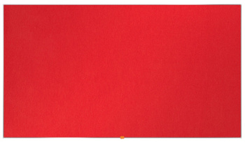 Tablica filcowa NOBO, 189x107cm, panoramiczna 85", czerwona