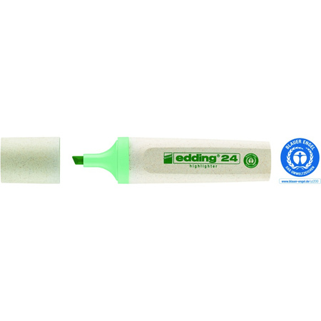 Zakreślacz E-24 ECOLINE EDDING, 2-5 mm, pastelowy zielony