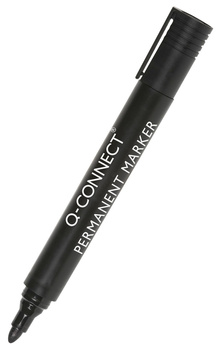 Marker permanentny Q-CONNECT, okrągły, 1, 5-3mm (linia), czarny