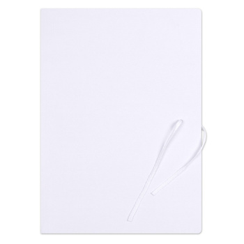 Teczka wiązana OFFICE PRODUCTS Premium, karton, A4, 350gsm, 3-skrz., biała