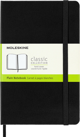 Notes MOLESKINE Classic M, 11,5x18 cm, gładki, twarda oprawa, 208 stron, czarny