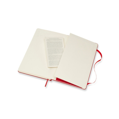 Notes MOLESKINE Classic L (13x21 cm) w kropki, twarda oprawa, scarlet red, 240 stron, czerwony