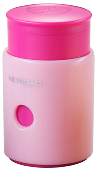 Temperówka KEYROAD Pumpy, plastikowa, pojedyncza, z pojemnikiem, pakowane na displayu, mix kolorów
