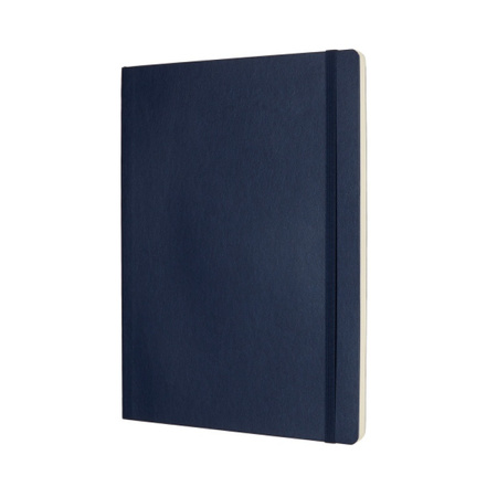 Notes MOLESKINE XL (19x25cm) gładki, miękka oprawa, sapphire blue, 192 strony, niebieski