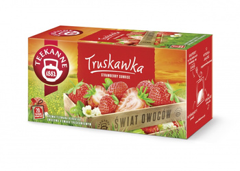 Herbata TEEKANNE World of Fruits, Truskawka, 20 kopert