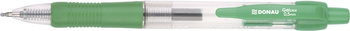 Długopis automatyczny żelowy DONAU z wodoodpornym tuszem 0,5mm, zielony