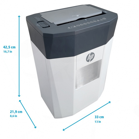 Niszczarka HP ONESHRED Auto 80CC, biało-szara