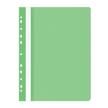 Skoroszyt OFFICE PRODUCTS, PP, A4, miękki, 100/170mikr., wpinany, jasnozielony