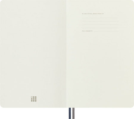 Notes MOLESKINE Classic L (13x21 cm) w linie, miękka oprawa, sapphire blue, 400 stron, niebieski