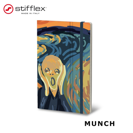 Notatnik STIFFLEX, 9x14cm, 144 strony, Munch