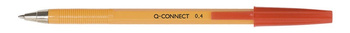 Długopis Q-CONNECT z wymiennym wkładem 0,4mm (linia), czerwony