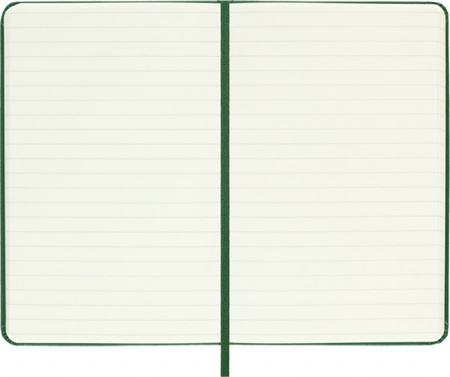 Notes MOLESKINE Classic P (9x14 cm) w linie, twarda oprawa, myrtle green, 192 strony, zielony