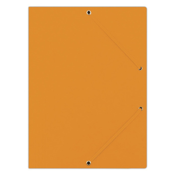 Teczka z gumką DONAU, preszpan, A4, 390gsm, 3-skrz., pomarańczowa