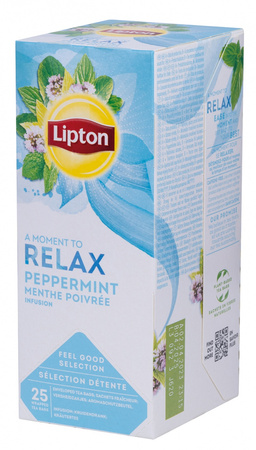 Herbata LIPTON Relax, mięta, 25 torebek