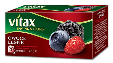 Herbata VITAX INSPIRATIONS, OWOCE LEŚNE, 20 torebek