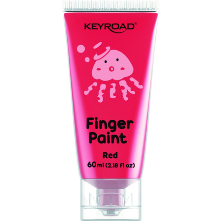 Farby do malowania palcami KEYROAD, 6x60 ml, pudełko