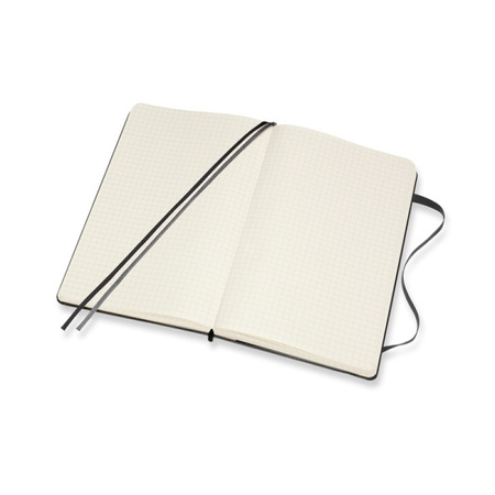 Notes MOLESKINE Classic L (13x21cm) w kratkę, twarda oprawa, 400 stron, czarny