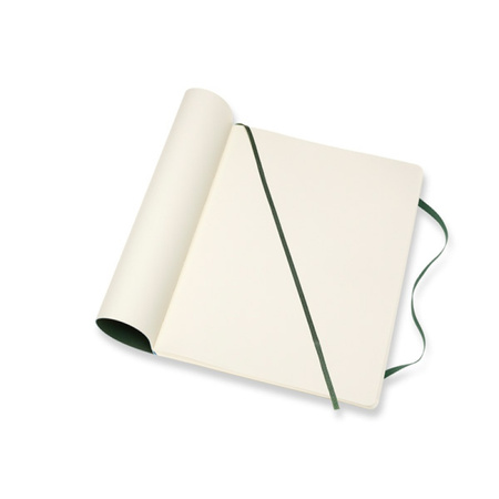 Notes MOLESKINE XL (19x25cm) w kropki, miękka oprawa, myrtle green, 192 strony, zielony