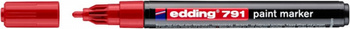 Marker olejowy e-791 EDDING, 1-2mm, czerwony