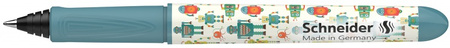 Pióro kulkowe SCHNEIDER Zippi Cool Robots, M, niebieskie