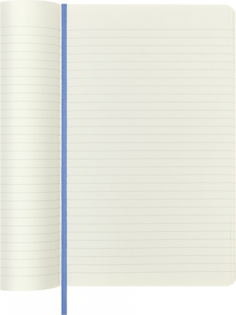 Notes MOLESKINE Classic L (13x21 cm) w linie, miękka oprawa, hydrangea blue, 192 strony, niebieski