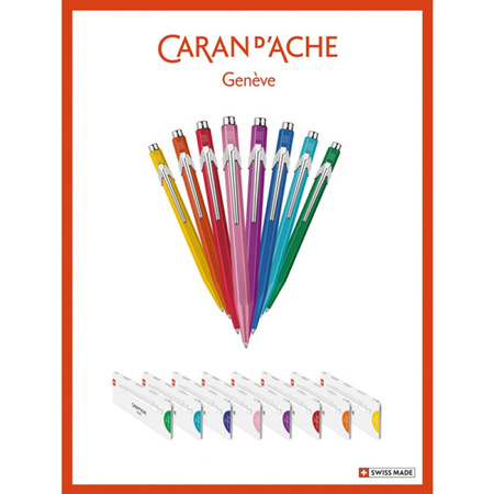 Długopis CARAN D'ACHE 849 Colormat-X, M, w pudełku, turkusowy