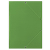 Teczka z gumką DONAU, karton, A4, 400gsm, 3-skrz., zielona
