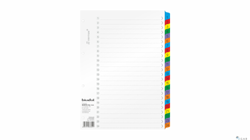 Przekładki laminowane A4 1-24 numeryczne TRY-04-07 Biurfol TRY-04-07