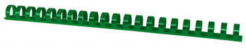 Grzbiety do bindowania OFFICE PRODUCTS, A4, 16mm (145 kartek), 100 szt., zielone