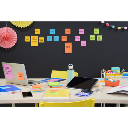 Karteczki samoprzylepne Post-it® Super Sticky, BOOST, 76x76mm, 5x90 kart.